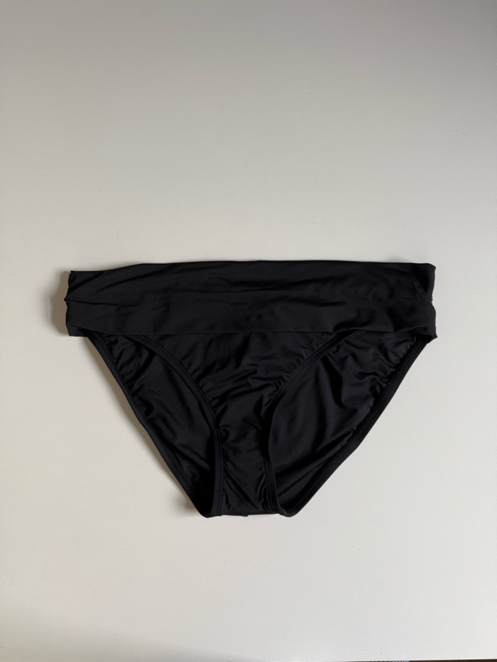 Classic Black Fold-Over Bikini Bottom